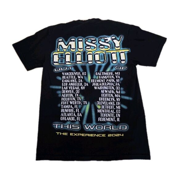 MISSY ELLIOT This World CONCERT Tour 2024 T-Shirt MENS MEDIUM Supa Dupa Fly - Picture 3 of 5